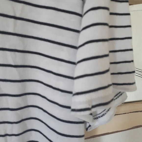 Sportsgirl Striped Ruched basic Tee Size large - Picture 5 of 11